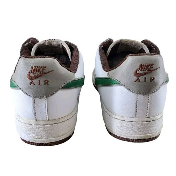 Nike Air Force 1 AF-1 \'82 Sneaker Green Brown White Men Sz 13 Casual 060406 2006 main image 16